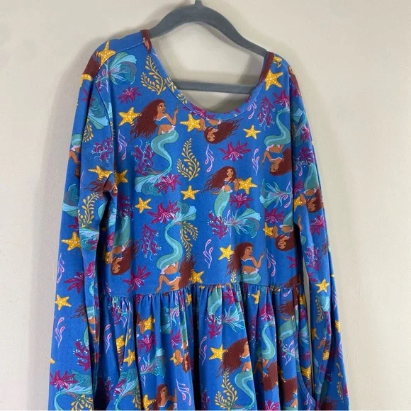 Hanna Anderson‎ x Disney Live-Action Cartoon Ariel Little Mermaid Dress Sz 12 - Picture 3 of 13